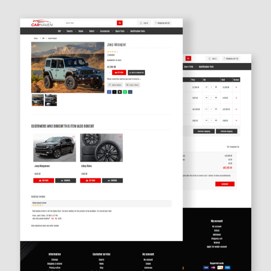 تصویر  قالب آماده CarHaven